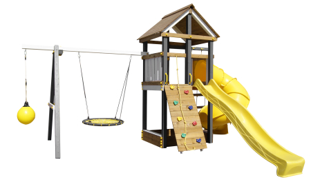 Детская площадка Пикник "Ультра А" с винтовой трубой 6.1