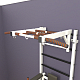 картинка Шведская стенка "LittleSport" Long 3.0 (белый*черный) от магазина Лазалка