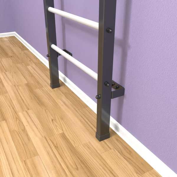 картинка Шведская стенка «LittleSport» Graphite Long 2.0 белые ступени от магазина Лазалка