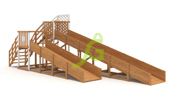 Зимняя горка "IgraGrad Snow Fox", скат 8+5 м мод.3