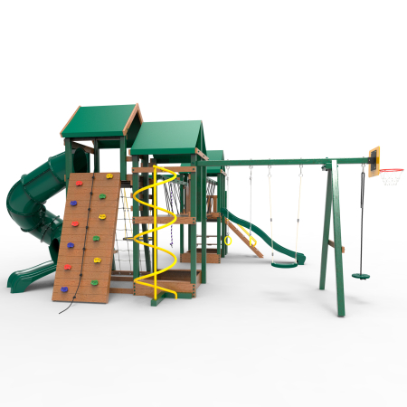 Детская площадка Пикник "Форест" Стэйдж К с винтовой трубой