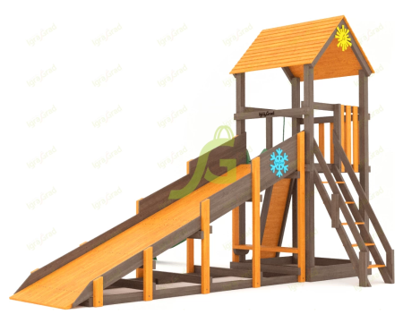 картинка Всесезонная площадка IgraGrad С Tower со скалодромом SF2 от магазина Лазалка