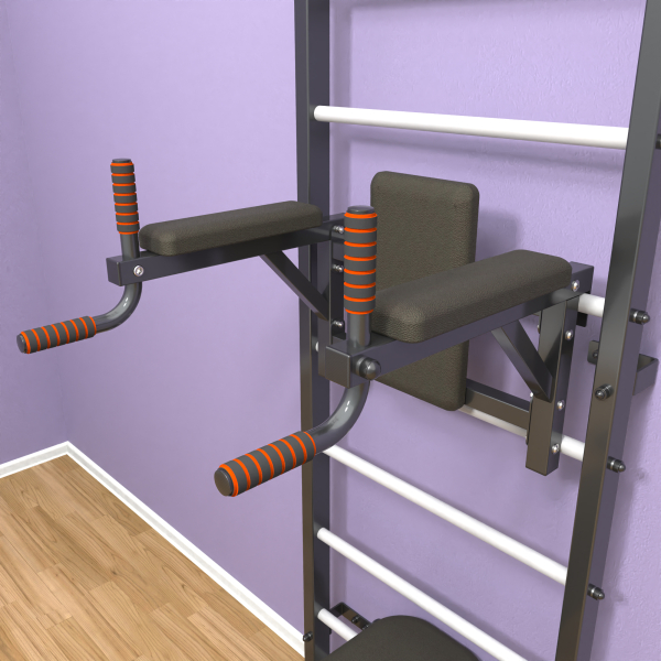 Шведская стенка «LittleSport» Graphite Long 3.0 белые ступени