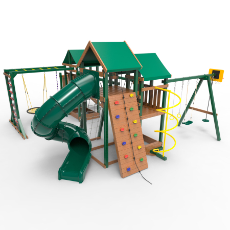 Детская площадка Пикник "Форест" Стэйдж К с винтовой трубой