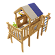 Детская игровая кровать-чердак "Винни"