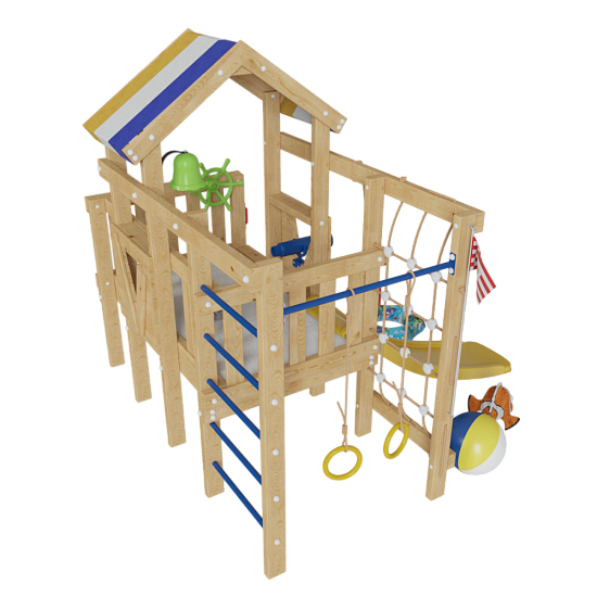 Детская игровая кровать-чердак "Немо"