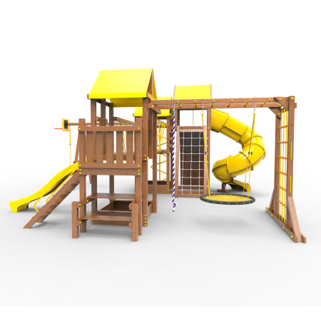Детская площадка Пикник "Оптимус " Стэйдж К с винтовой трубой