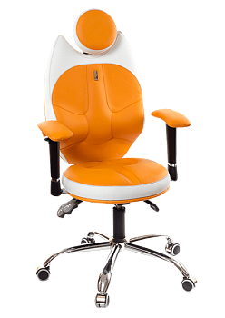 Кресло детское КS Trio оранжево-белое