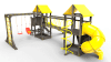 Детская площадка Пикник "Блэк" Кракен с винтовой трубой