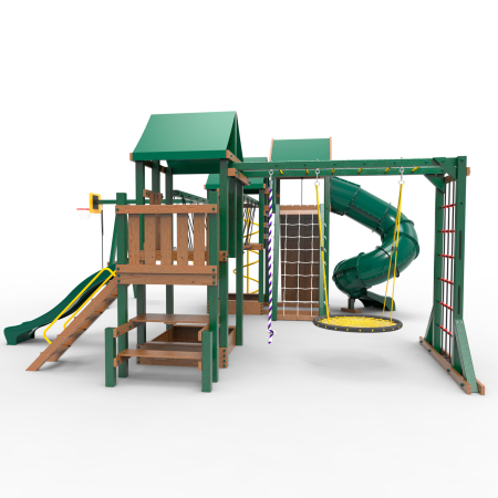 Детская площадка Пикник "Форест" Стэйдж К с винтовой трубой