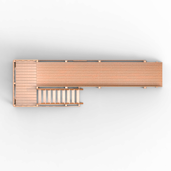 Детская площадка - деревянная горка Пикник "Зима №3" Оптимус