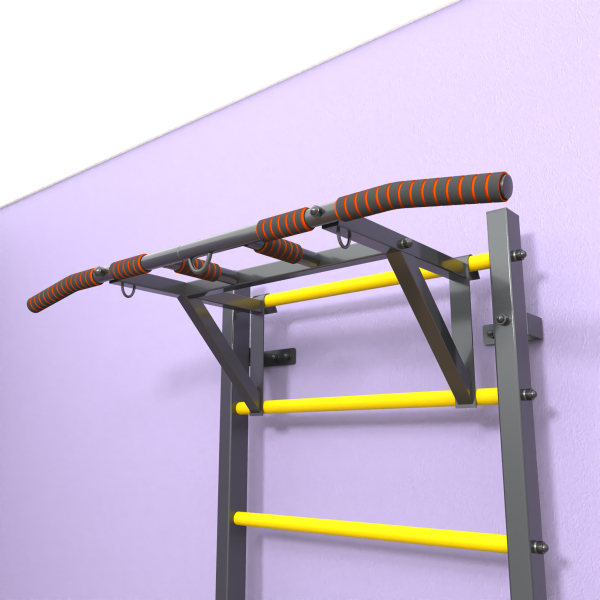 Шведская стенка "LittleSport" Pull-Up (черный*желтый)