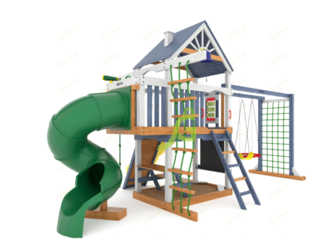 Детская площадка IgraGrad Шато с трубой (Дерево) мод.1