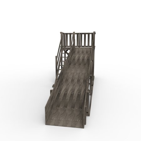 Детская площадка - деревянная горка Пикник "Зима №3" Black