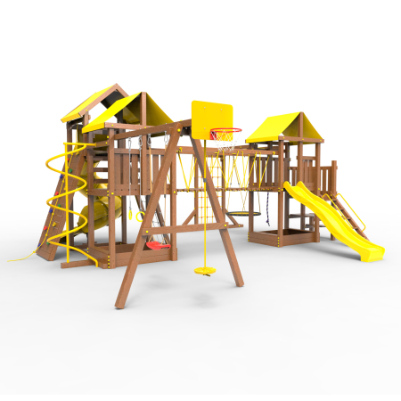 Детская площадка Пикник "Оптимус " Стэйдж К с винтовой трубой