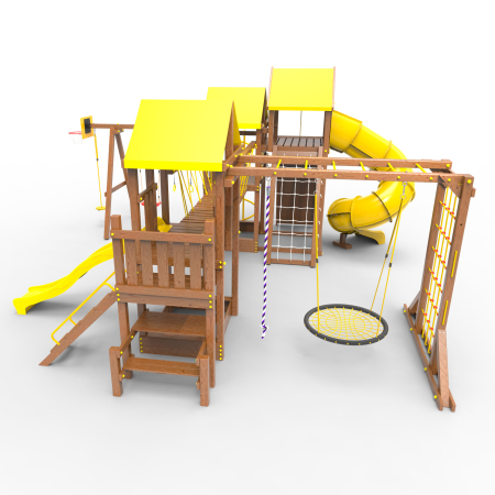Детская площадка Пикник "Оптимус " Стэйдж К с винтовой трубой