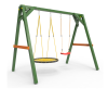 Деревянные качели Пикник 2 "Вега" (качели гнездо 1м + качели шар)